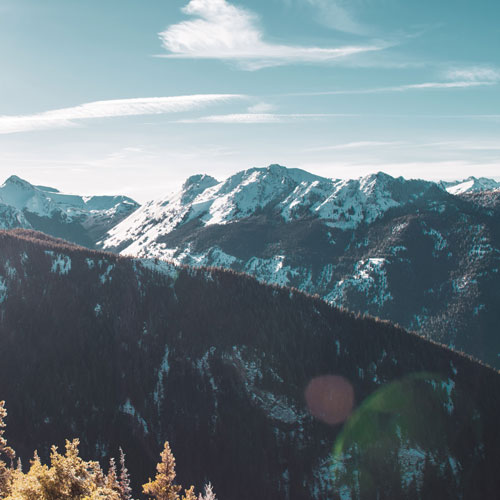 Washington State Olympic Mountains in the winter